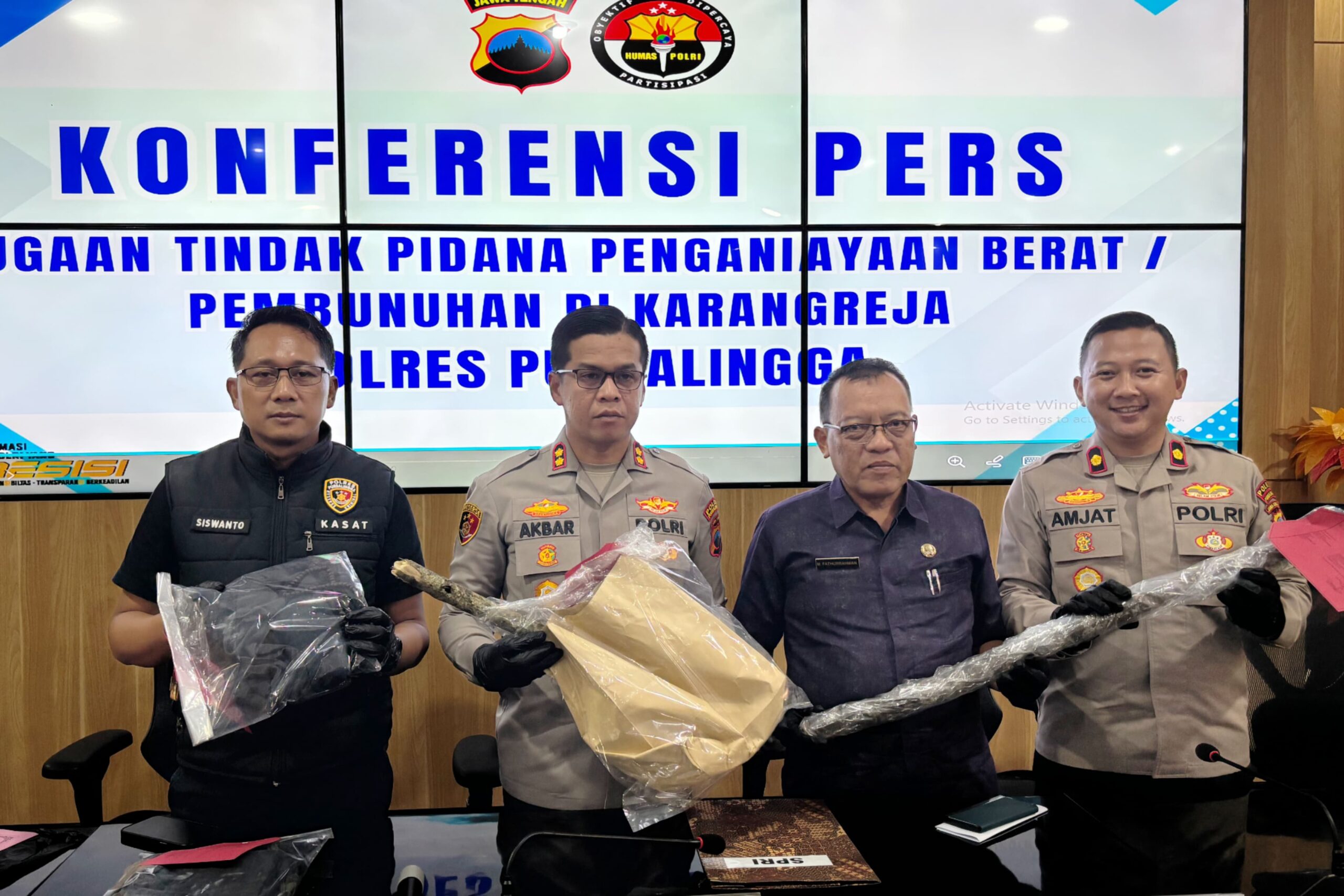 Polres Purbalingga Ungkap Kasus Pembunuhan di Karangreja, Pelaku Diduga Alami Gangguan Jiwa