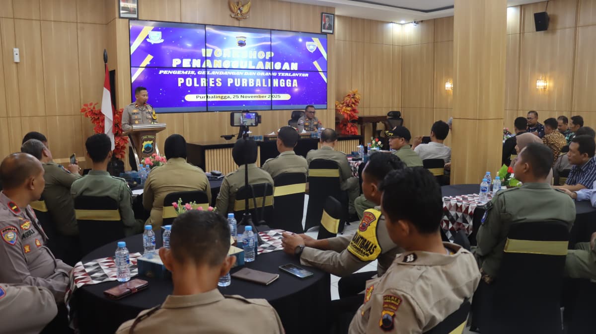 Polres Purbalingga Dorong Penyamaan Persepsi Penanganan PGOT Lewat Workshop Lintas Instansi