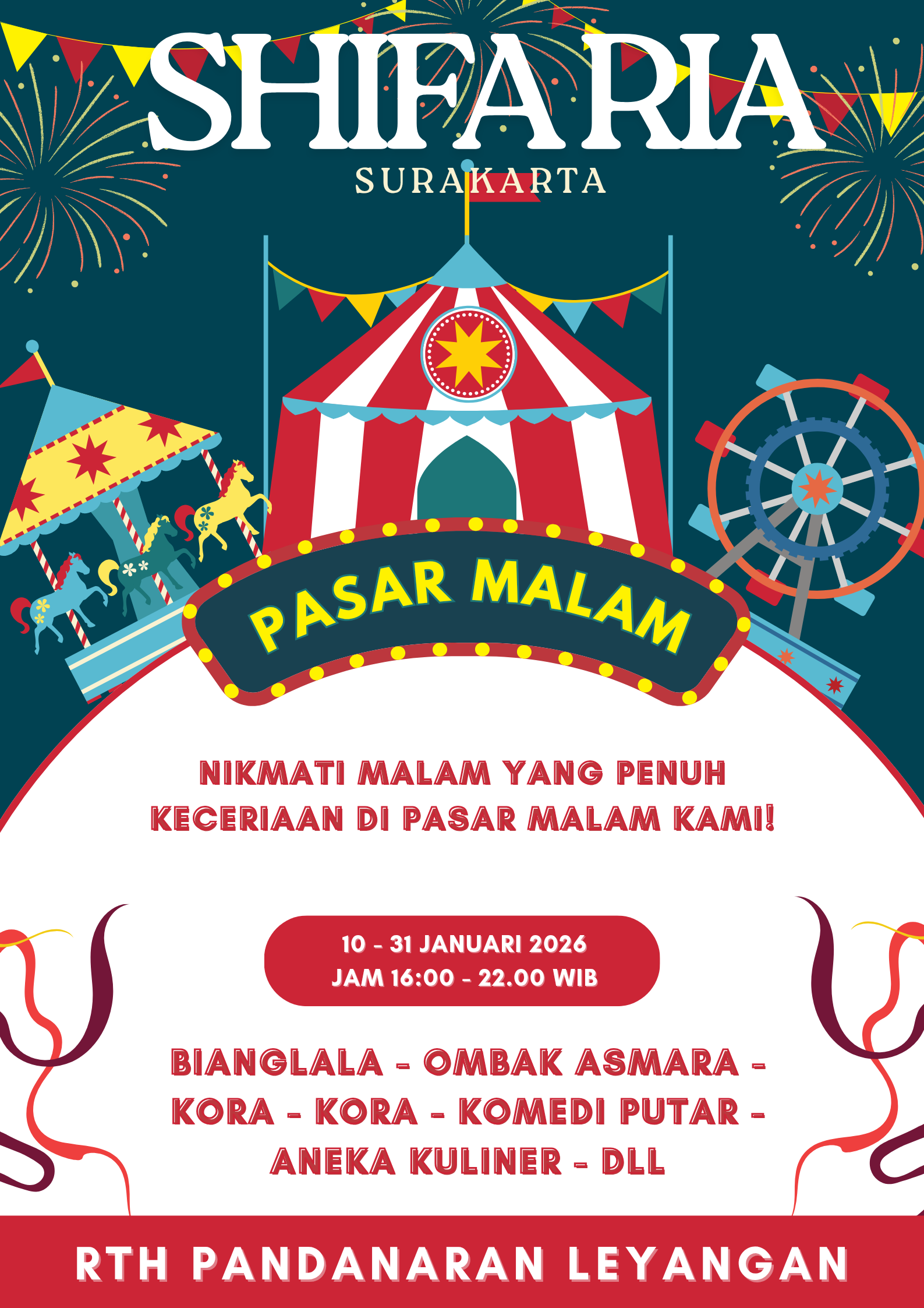 Pasar Malam Shifa Ria Digelar di Leyangan Ungaran Timur, Dukung UMKM dan Hiburan Warga