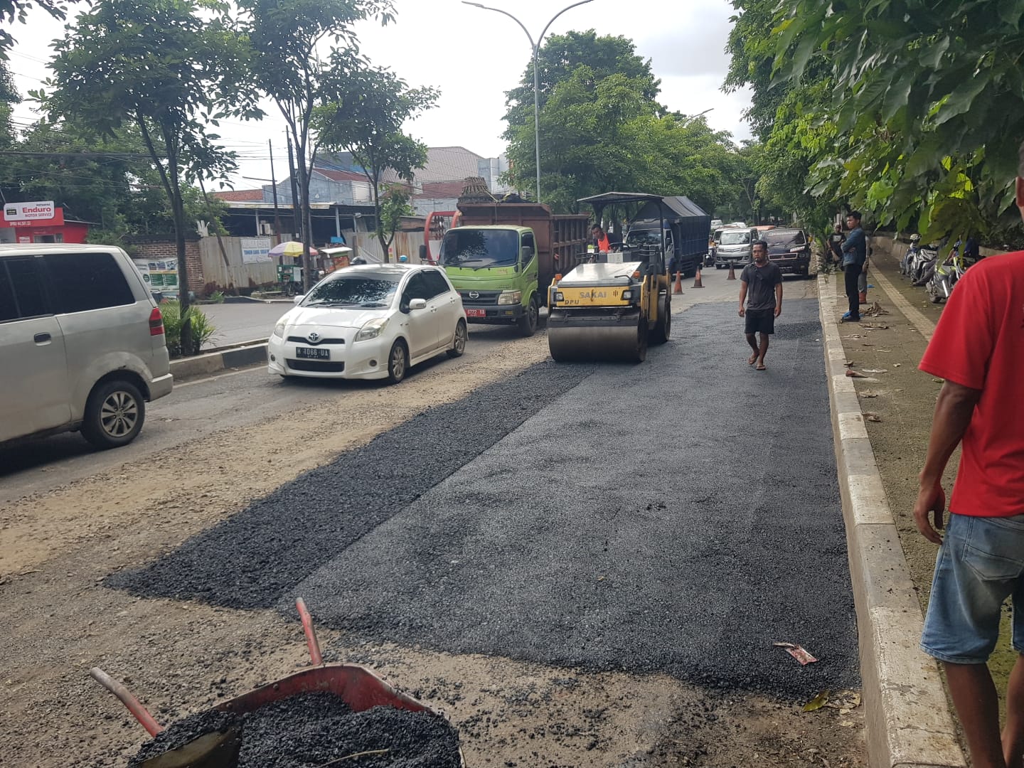 PT Praba Mas Hill Benahi Jalan Untung Suropati Semarang, Dukung Keselamatan Pengguna Jalan