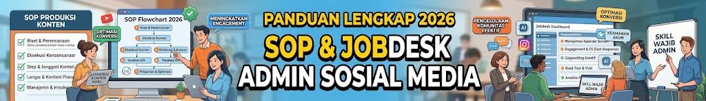 SOP dan Jobdesk Admin Sosial Media Perusahaan (Panduan 2026)