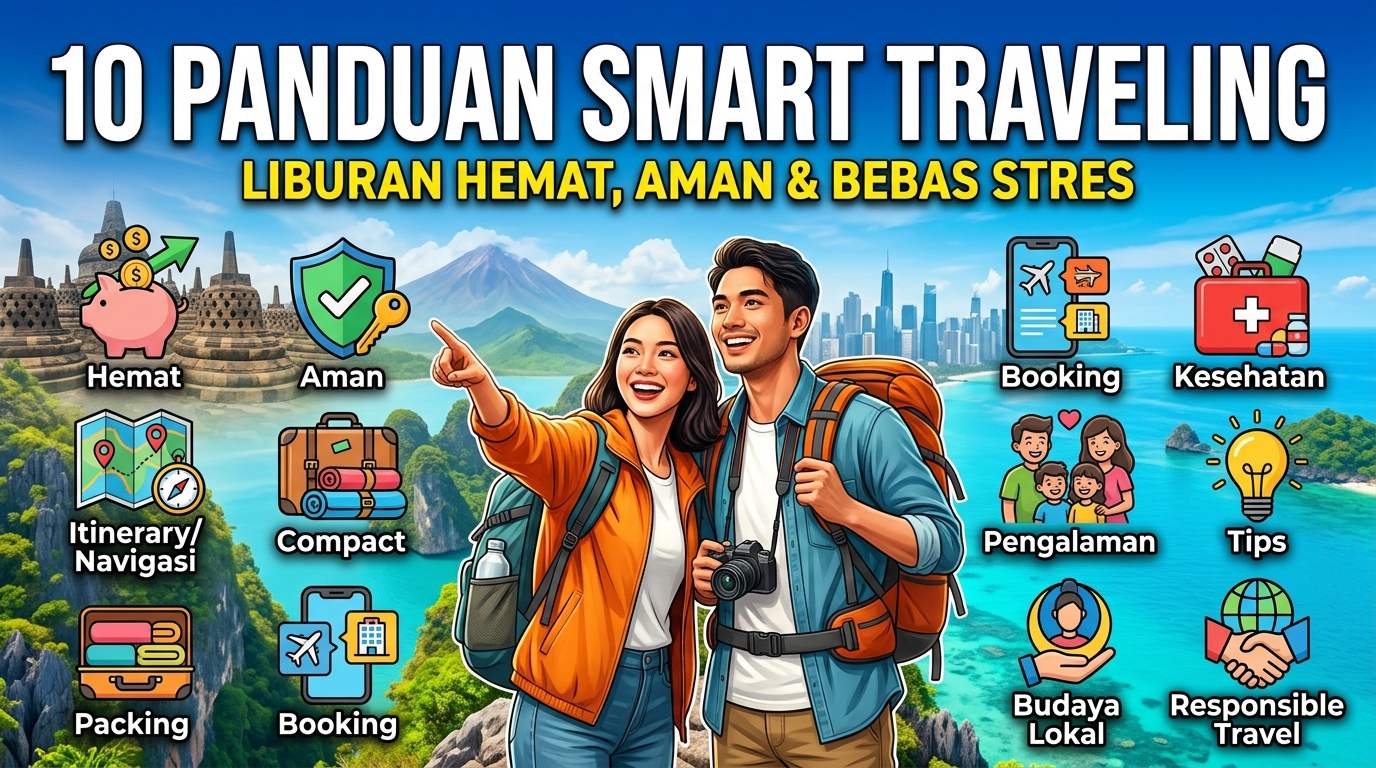 10 Panduan Smart Traveling: Cara Liburan Hemat, Aman, dan Bebas Stres