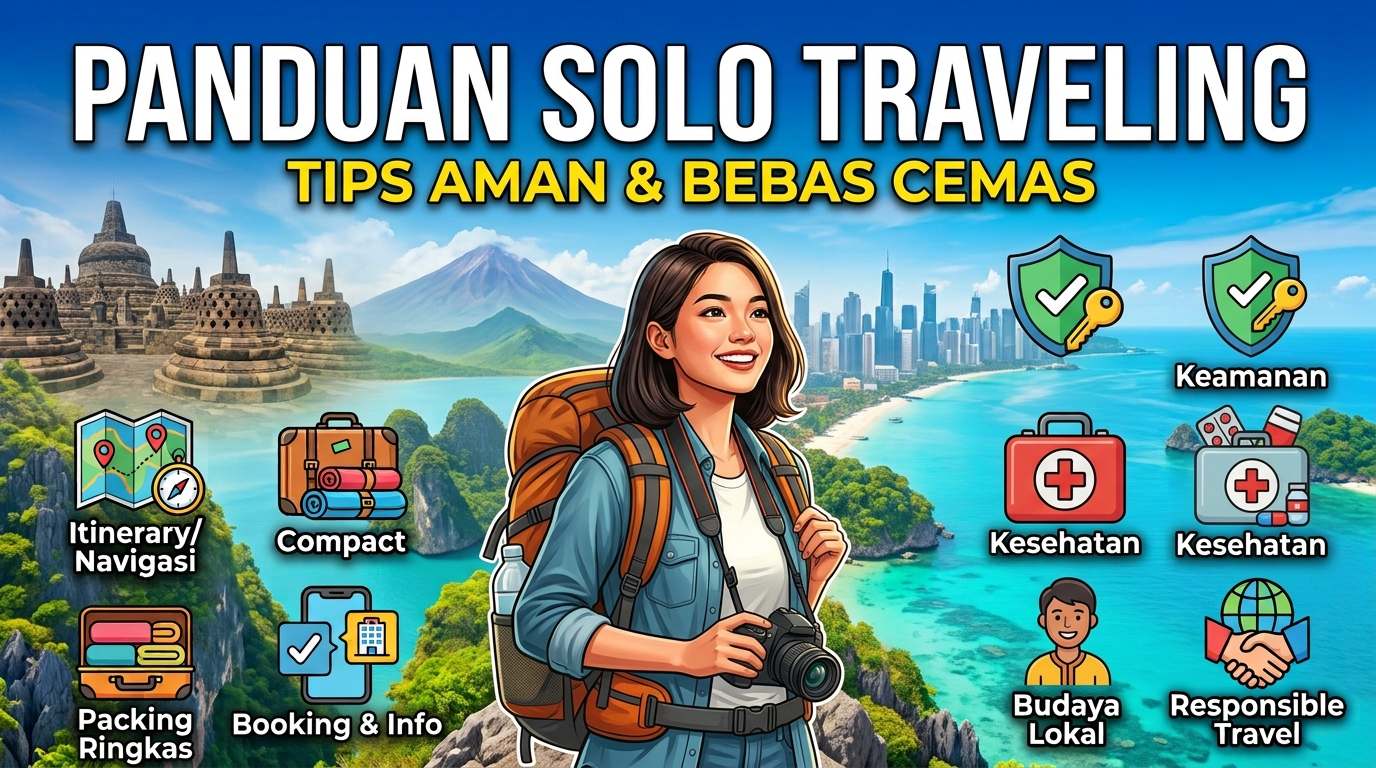 Panduan Solo Traveling Pertama Kali: Tips Aman, Hemat, dan Bebas Cemas