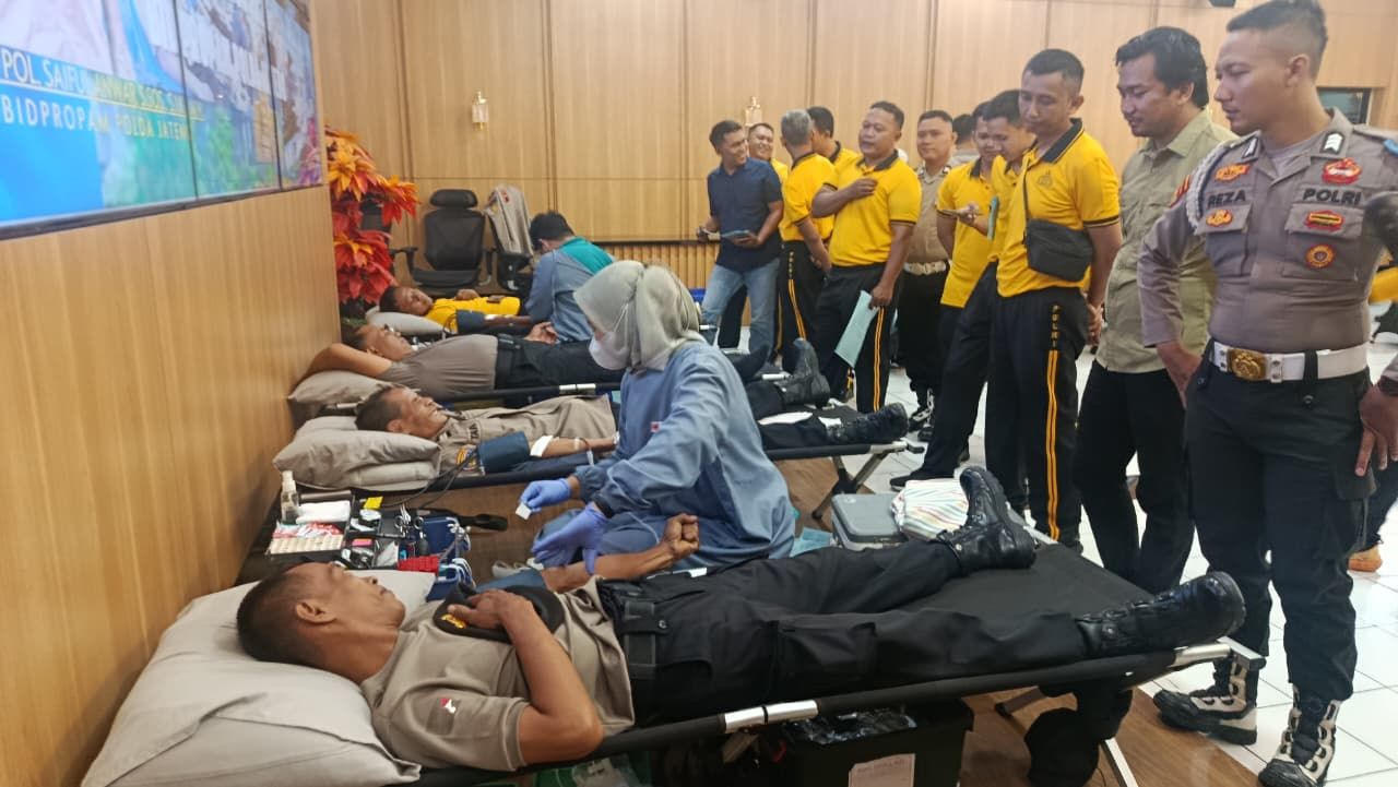 Polres Purbalingga Gelar Donor Darah Peringati Hari Jadi Propam ke-24